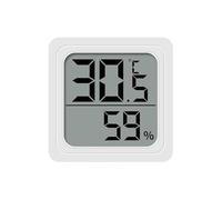 Digital Humidity & Temperature Display- Temperature Humidity Monitor | Battery Powered Accurate Gauge Sensor for Room, Greenhouse, Kitchen & Bedroom, Mini Portable Home Thermometer