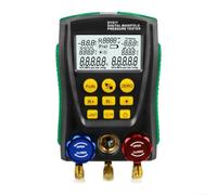 Digital HVAC Manifold Gauge Vacuum Tester with Backlit LCD, Refrigeration Pressure Manifold for R134a R22 R12 R502 R410A R32, for testo 550 Style Compatible Tool(A)