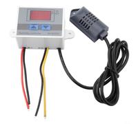 Digital Hygrometer Controller XH-W3005 220V AC for Reptile Vivarium Aquarium Home Brew Humidity Balance Programming Dual Relay Control Large LCD Screen