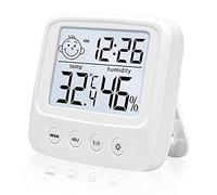Digital Hygrometer Indoor Thermometer, Room Thermometer Humidity Gauge with Air Comfortable Icon, High Accuracy Temperature Humidity Monitor with Backlight for Home, Office, Baby Room, Greenhouse