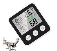 Digital Hygrometer - Temperature And Humidity Indicator, Sensitive Sensor Chip, Clear LCD Display, Stable Reading System | Indoor Air Quality Monitor, Room Climate Controller, Home Living Space Analyz