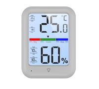 Digital Hygrometer Thermometer with Large Display, Backlight, Max/Min Temperature & Humidity Memory, Table Stand, and Magnetic Base