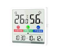 Digital Hygrometer Thermometers With Color Screen And Environment Comfort Assessment Time Date Display For Indoor Space Temperature Humidity