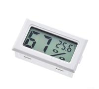 Digital -Hygrometer with LCD Display, 2-in-1 and Humidity Meter for Indoor Use, Measures -50°C to 70°C & 10-99% for RH,(White)