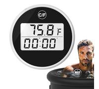 Digital Ice Bath Temperature | Floating Cold Plunge Thermometer | Automatic Ice Bath Temperature Gauge | Thermometer Timer | Water Gauge With Timer For Waterproof Floatin