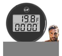 Digital Ice Bath Temperature | Floating Cold Plunge Thermometer | Ice Bath Thermometer Timer | Automatic Temperature Gauge | Water Gauge With Timer For Waterproof Floatin