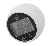 Digital Ice Bath Thermometer with Timer Floating Pool Thermometer IP67 Waterproof LED Display for Cold Plunge Recovery -20 to 70C White 4x2.7cm(BLACK)