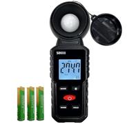 Digital Illuminance Meter Light Meter,Range up to 200,000Lux Meter/18,500FC,Luxmeter for Photography Grow Plants Led Photometer Lighting Intensity Brightness Measurement