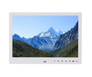 Digital Image Frame, LEATURE Reading Autabil From the Digital Photo Frame 1920 X 1080 Pixels Wireless Transmission with Loudspeaker for the Advertising Loudspeaker (UK Plug)
