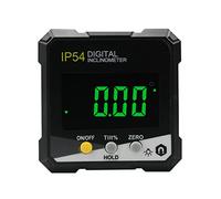 Digital Inclinometer, Digital Angle Finder Magnetic with Calibration and Backlit Display Professional Angle Meter for Woodworking Construction (Yellow DLW30D)