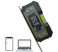 Digital Inclinometer, Dual Angle Meter, Type-C Rechargeable Protractor with Strong Magnet, Large LCD Backlight Display, Data Retention Function, (DC170)