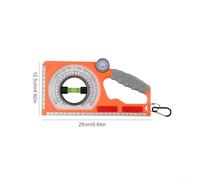 Digital Inclinometer Level with Dual-Scale Rotary Protractor, 0-180° Angle Finder for Woodworking, Magnetic Slope Angle Meter, Engineering Plas(C)
