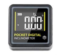 Digital Inclinometer Level with LCD Display and Built-in Magnet, Mini Angle Measuring Instrument for Horizontal Vertical Slope Measurement, 0