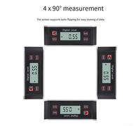 Digital Inclinometer with 2 Inch LCD Display Featuring Auto Rotation, IP54 Rated Water and Dust Resistance, Magnetic Attachment for Hands Use and Data Hold