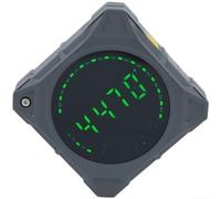 Digital Inclinometer with LCD Display 0-180° Angle Gauge, Magnetic Four-Sided Design for Metal Surfaces, Dual Mode Relative/Absolute Measurement, Hold Function, Orange/Grey(Gray DL52YH)