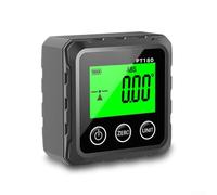 Digital Inclinometer with Magnetic Base and LCD Backlight for Construction, Automotive & Woodworking - ABS Plastic Angle Finder, Absolute/Relative Measurement