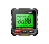 Digital Inclinometer with Magnetic Base for Secure Attachment, Angle Ruler and Level Meter Offering Absolute and Relative Measurements with Data Hold Function