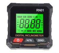 Digital Inclinometer with Magnetic Base, LCD Angle Ruler and Level Meter for Slope Measurement, Relative and Absolute Mode with Data Hold, For Zero Setting, Compact