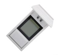 Digital Indoor & Outdoor Garden Thermometer for IP45 Rating, -20°C to 50°C Range, 0.1°C Resolution, for Greenhouse, Yard, and Home Use(white)