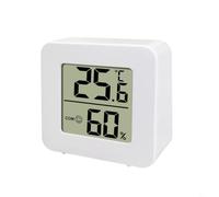 Digital Indoor Thermometer Hygrometer LCD Display High Accuracy Room Temp Humidity Sensor Gauge Smart Climate Monitor with Comfort Icons Compact Desktop Thermometer for Office Use Fast for response