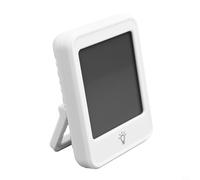 Digital Indoor Thermometer Hygrometer with Backlit Display, and Humidity Sensor for Home Use, Large LCD with Touch Button and Magnet Mo(White)