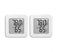 Digital Indoor Thermometer Hygrometer With Large LCD Screen Displaying Accurate Temperature And Humidity Levels And Comfort Indicators For Home And Office Use(B)
