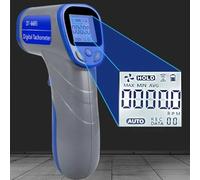 Digital Infrared Tachometer, Non- RPM Meter 2.5-99999 RPM with ±0.02% Accuracy, LCD Display & Data Logging for Industrial Machinery