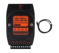 Digital Isolated Converter, Industrial USB to 4 Way 485 Converter with Snap On Clip RS485 Serial USB Adapter for PLC, LED, Access System, Printer
