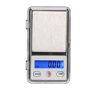 Digital Jewelry Scale Mini Portable Electronic High Precision Gram Scale 0.01g Accuracy 200g Capacity for Jewelry Gold Silver Diamonds Black Plastic 7.5 x 4.5 x 1cm