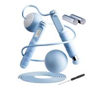 Digital Jump Rope,Fitness with Ball Bearings - Women Smart Weighted Jump Rope,for Men Teens Adults Students Home Gym Travel Park Dorm Room Small Space