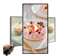 Digital Kiosk Advertising Screen, 15.6'' Video Player with Remote Control, Auto-Rotate, Wall Mounted, Share Photos/Videos via USB/SD