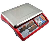 Digital Kitchen Scale Portable Price Computing Scale, Stainless Steel Weighing Device with LED Backlit Display for Laboratory and Home Use