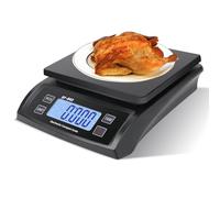 Digital Kitchen Scales 30kg/66lb Food Scale Baking Cooking Bread Food Weighing Scales with LCD Display and Weigh/Tare Function Counting Scale for Baking Cooking Meat Adapter Included black