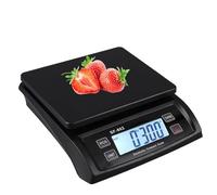 Digital Kitchen Scales 30kg with LCD Display Electronic Price Commercial Scale Food Scales for Meal Prep Baking Cooking Meat Bread Scale Rechargeable Kitchen Scales Food Weighing Scale(Black)