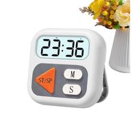 Digital Kitchen Timer - LCD Clear Display Quiet Clock | Magnetic Kitchen Timer | for BBQ, Grilling, Classroom, Studying, Workouts, Professional Chef, Seniors, Kids, Home, Offices
