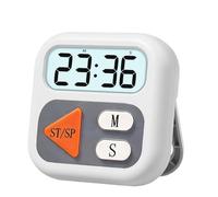 Digital Kitchen Timer - LCD Clock Watch for Cooking | Quiet Display with Easy Control, Kids Study Aid, BBQ Grilling Tool, Professional Chef Gadget, Seniors Home Office