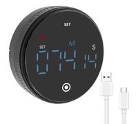 Digital Kitchen Timer with Large LED Display,Magnetic Countdown Countup Egg Timer,Automatically Adjust Brightness,Easy to Use for Kids Elderly,Ideal for Cooking,Study,Office,Exercise