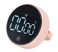 Digital Kitchen Timer with Magnetic Back, Large 3in LED Display, 3 Volume Modes Countdown Timer for Cooking, Classroom, Fitness, Adjustable Stand for Fridge or Metal (Pink)