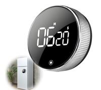 Digital Kitchen Timers for Cooking Visual Timer with Large LED Display Magnetic Rotary Pomodoro Timer Countup Countdown Timers Adjustable Volume for Cook Fitness Study Classroom Easy for Kid Senior