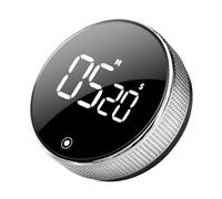Digital Kitchen Timers, Magnetic Visual Timer Large LED Display 99 Min Countdown and Countup for Classroom Cooking Fitness Baking Studying Teaching Volume and Brightness Adjustable Productivity Timer