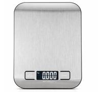 Digital Kitchen Weighing Scale 5kg / 10kg Capacity, 1g High Accuracy Food Scale with Stainless Steel Platform & Backlit LCD Display for Baking, Cooking, Meal Prep (5 Kg)