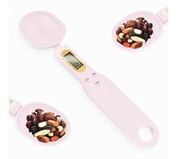 Digital Kitchen Weighing Spoon Scale, LCD Display, 0.1g - 500g, ml Marking Spoon Head, Precise Measurement for Spices,Herbs, Baby Food, Cooking & Medicinal Ingredients. Handy Baking Tool,Gift (White)