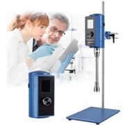 Digital Lab Stirrer Mixer, High Shear Homogenizer 2000-28000 rpm, 500W Emulsion Dispersion Machine for Laboratory Use with HD-LCD Display & Power Boost