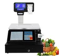Digital Label Printing Scale with Thermal Printer and Vertical Bar for Retail Shipping