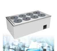 Digital Laboratory Water Bath, Stainless Steel Tank, 4 Hole Design, Temperature Range RT-99.9°C, 0.1℃ Resolution, Anti-Dry Function for Research Use