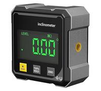 Digital Laser Angle Finder Protractor Tool, 4×90° High Accuracy Measuring Tool with Large LED Display & Magnetic Base, Rechargeable Inclinometer Level for Woodworking,Metalworking,Construction (1Pc)