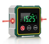 Digital Laser Angle Finder Protractor with Magnetic Base, 4×90° High Accuracy Angle Gauge Tool Featuring Large LED Display for Woodworking, Construction and Hanging Pictures (C)