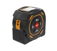 Digital Laser Tape Measure, SW-TM40 Laser Measure Device with LCD Backlit, Laser Point 40M Working Range, M/In/Ft Unit Switch, Retractable 5M Stainless Steel Tape, Rechargeable Battery Built-in