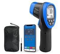 Digital Laser Thermometer, Infrared Temperature gun YF-985CAPP, IR 16:1 High Temperature Tester, -50℃~800℃(-58℉~1472℉) with Bluetooth, for HVAC Oven Kilning