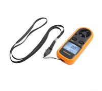 Digital LCD Air Anemometer with Temperature Gauge and Speed Meter, Handheld Airflow Velocity Measurement Device for Sailing, Surfing, Gliding, Walking and Outdoor Activities